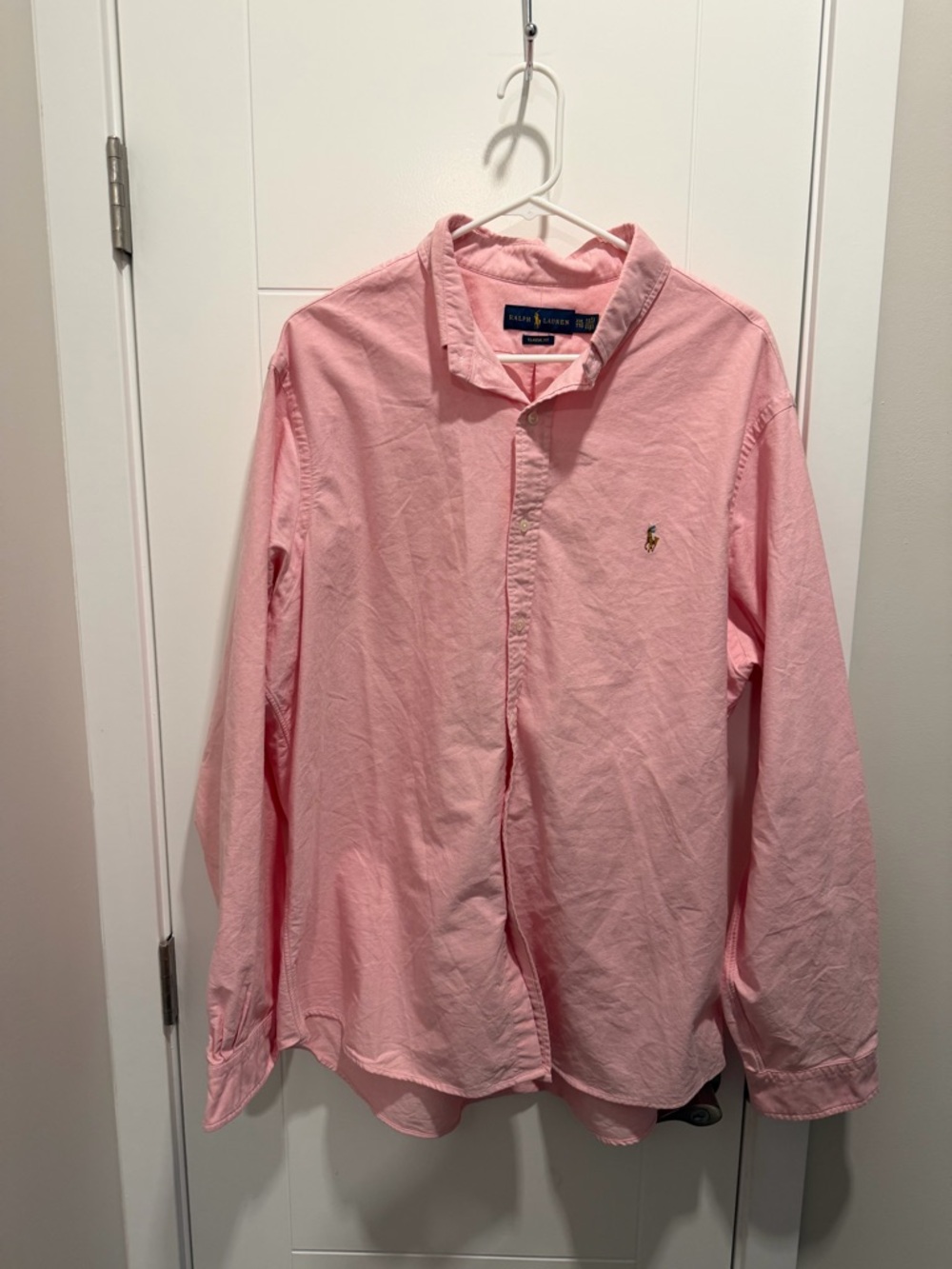 Ralph Lauren Light Pink Button-Down Oxford Shirt